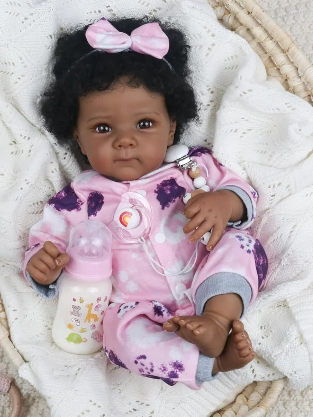 Realistic Reborn Baby Doll Black Girl – 18 Inch - Picture 2 of 7